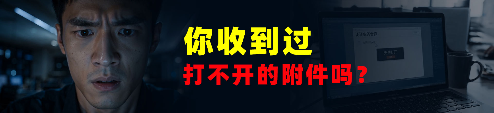 你收到过打不开的附件吗？因为它是木马